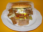 Serra-Burger XL mit Döner und Hähnchen Döner